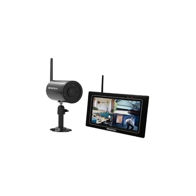 Acquista Kit wireless ip con monitor 7” touch, dvr integrato e tele...